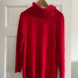 Red cashmere Talbots sweater size M